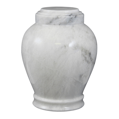 Antique White Marble Cremation Urn